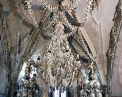 It is said that one of the half-blinded monks was appointed to dig out bones from cemetery to ossuary and he accepted the orders and did the same and 
